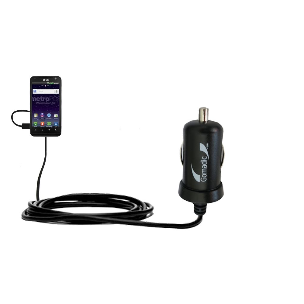 Mini Car Charger compatible with the LG Connect 4G / MS840
