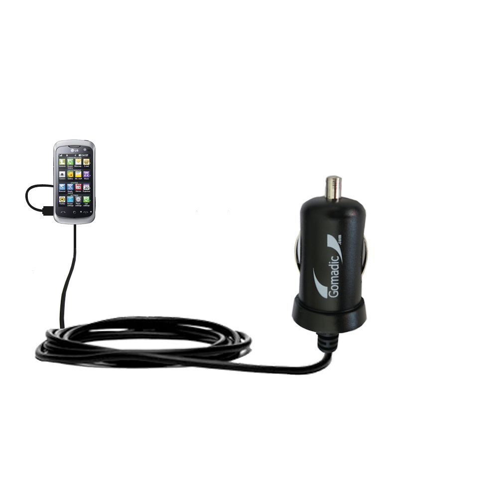 Mini Car Charger compatible with the LG Cookie Gig
