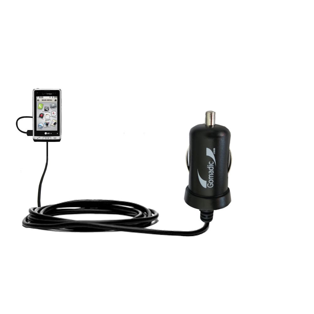 Mini Car Charger compatible with the LG Decoy