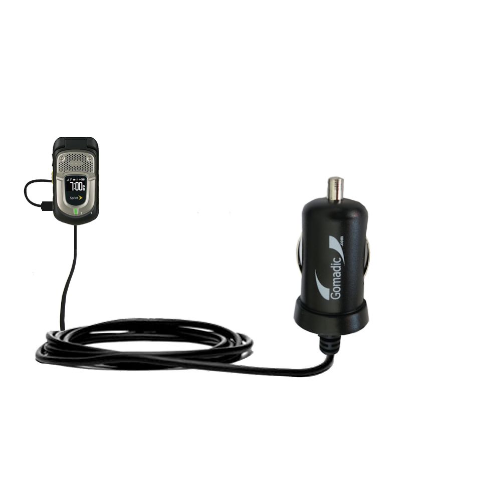 Mini Car Charger compatible with the Kyocera DuraXT DuraPro