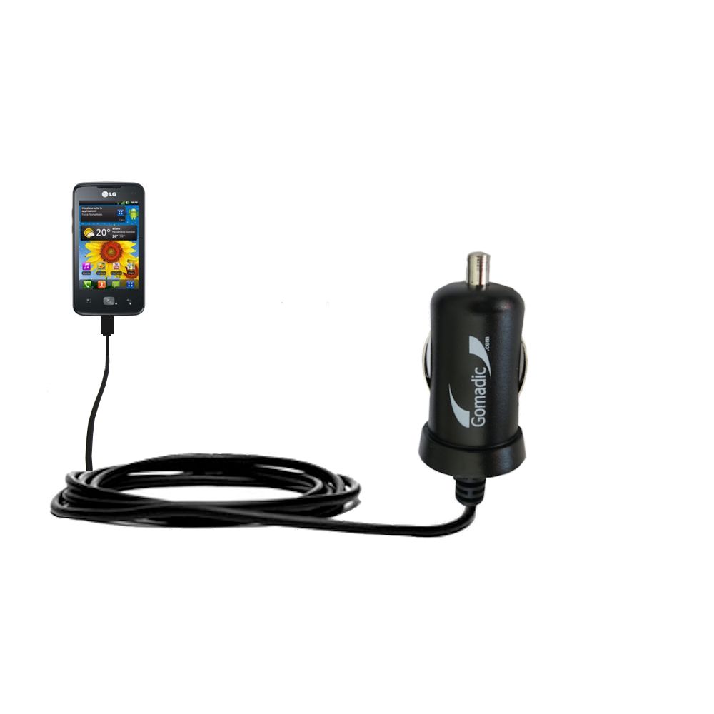 Mini Car Charger compatible with the LG E510
