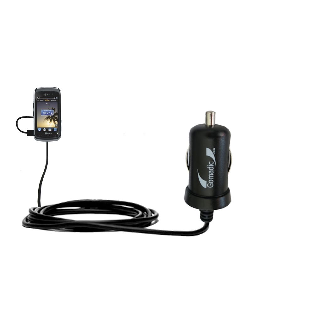Mini Car Charger compatible with the LG Encore