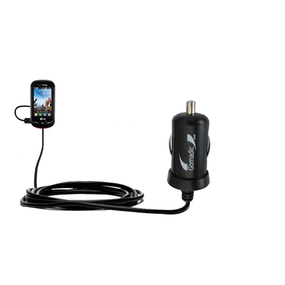 Mini Car Charger compatible with the LG Extravert 1 / 2