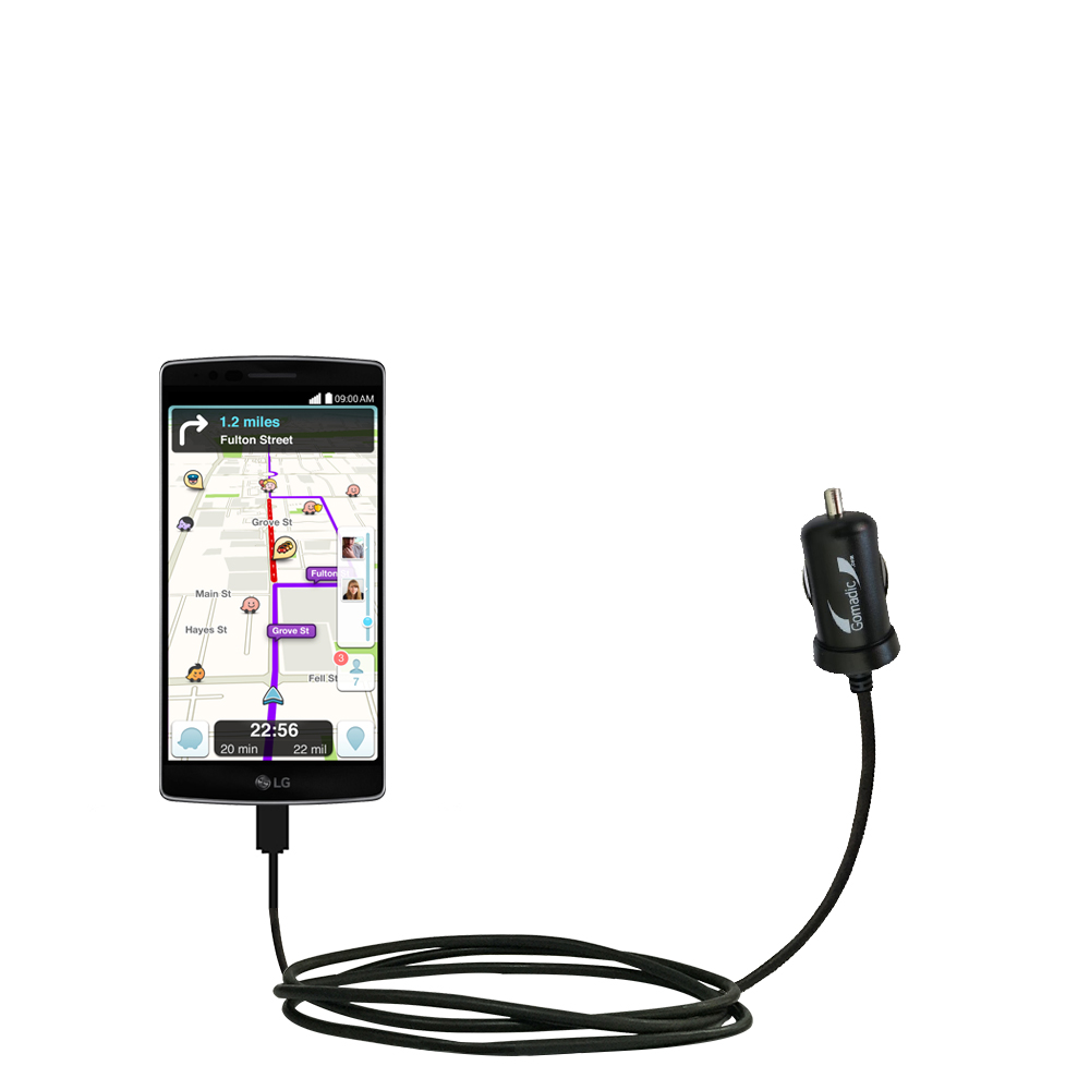 Mini Car Charger compatible with the LG Flex 2