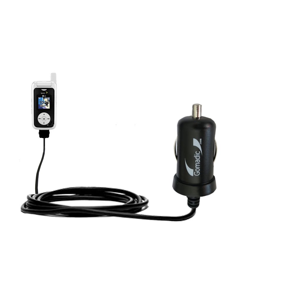 Mini Car Charger compatible with the LG Fusic