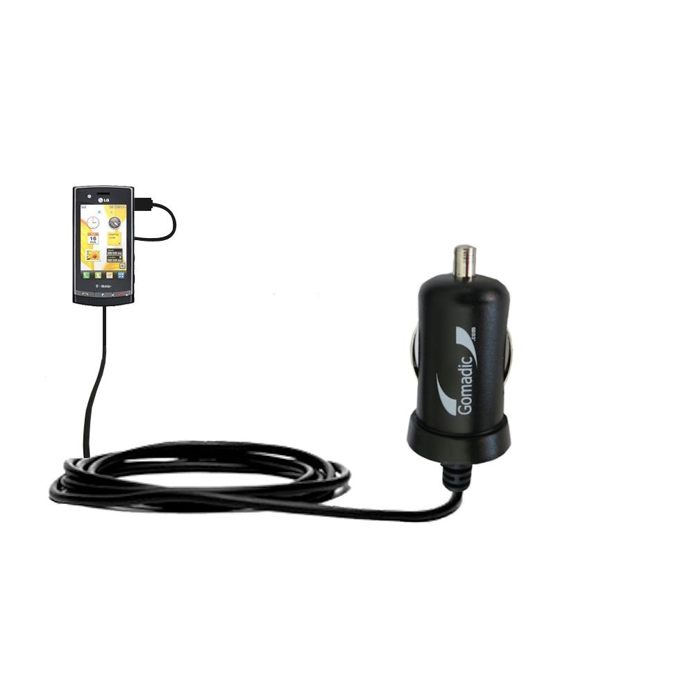 Mini Car Charger compatible with the LG GT500 Puccini