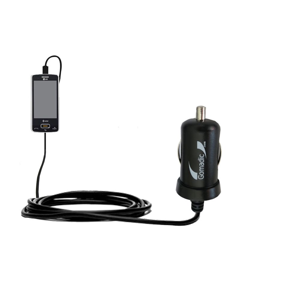 Mini Car Charger compatible with the LG GW820 eXpo