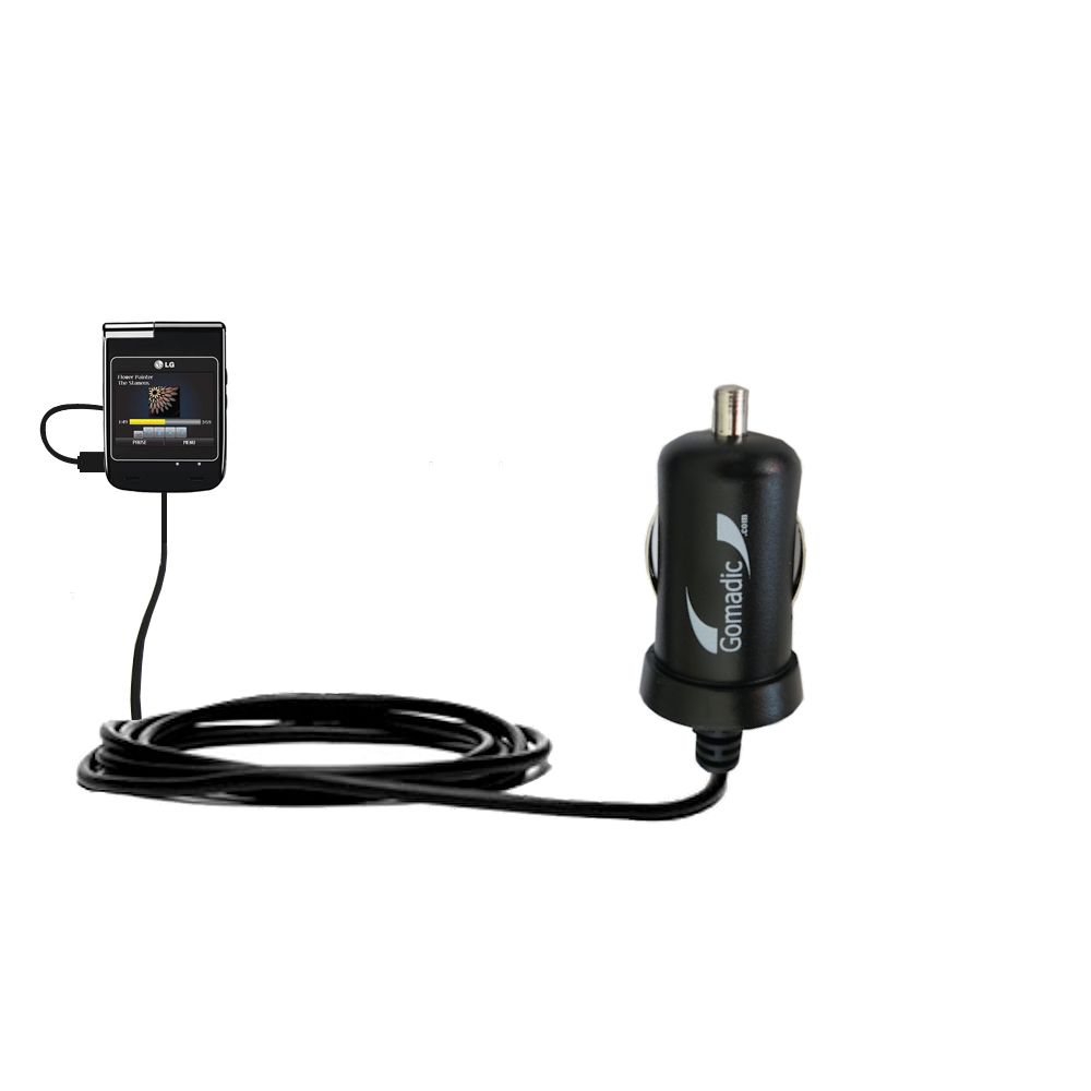 Mini Car Charger compatible with the LG LX610 Lotus Elite