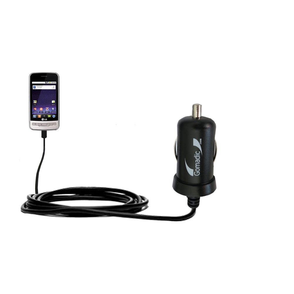 Mini Car Charger compatible with the LG MS690