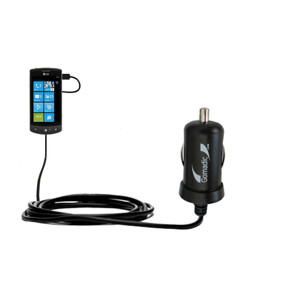 Mini Car Charger compatible with the LG Optimus 7