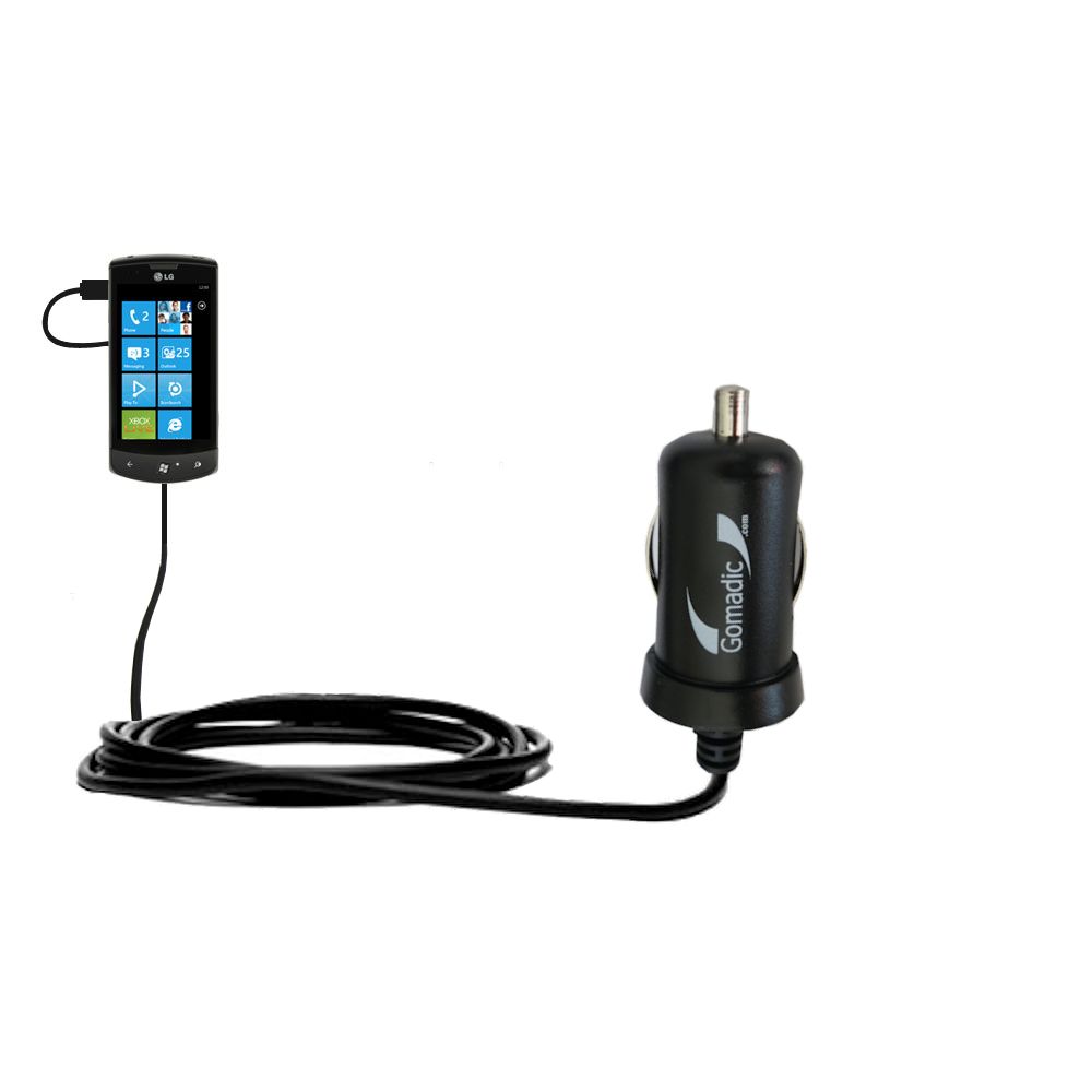 Mini Car Charger compatible with the LG Optimus 7Q