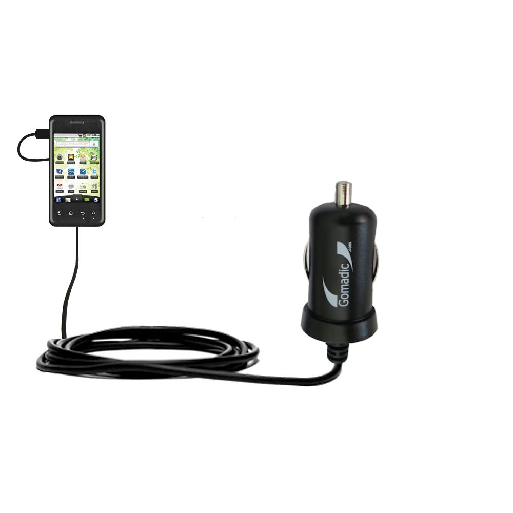 Mini Car Charger compatible with the LG Optimus Chic