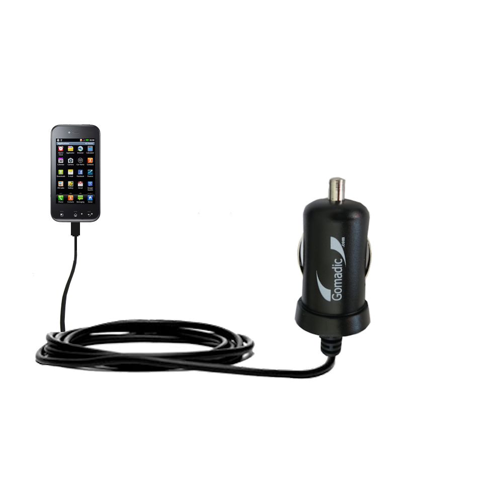 Mini Car Charger compatible with the LG Optimus Sol