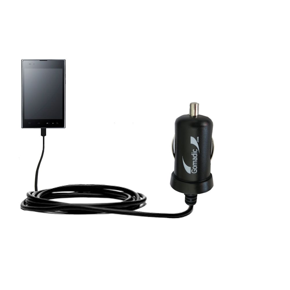 Mini Car Charger compatible with the LG Optimus Vu