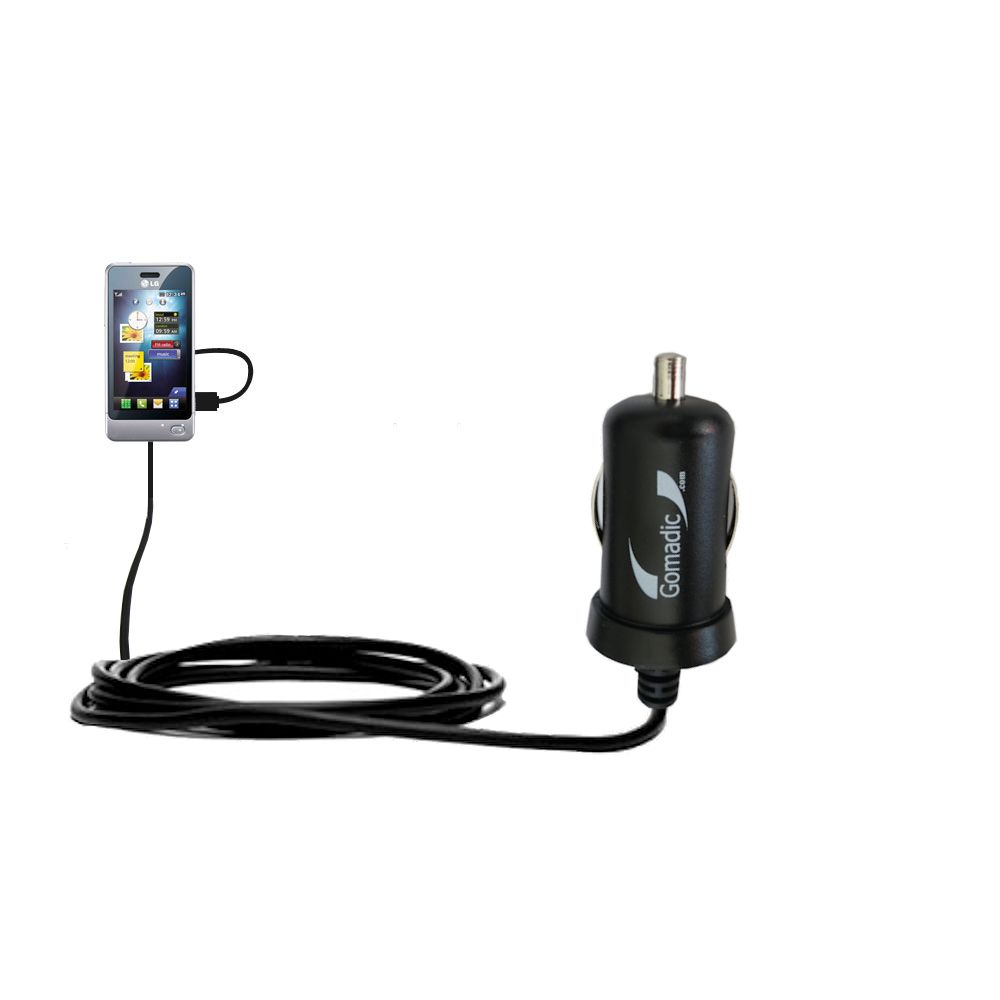 Mini Car Charger compatible with the LG Pop GD510