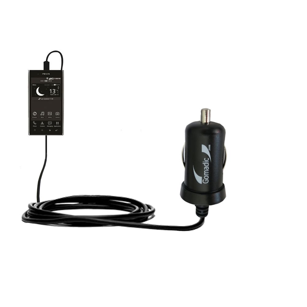 Mini Car Charger compatible with the LG Prada 3.0
