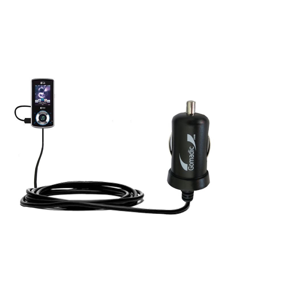 USB Power Port Ready design and uses TipExchange Gomadic compact and retractable USB Charge cable for LG VS660
