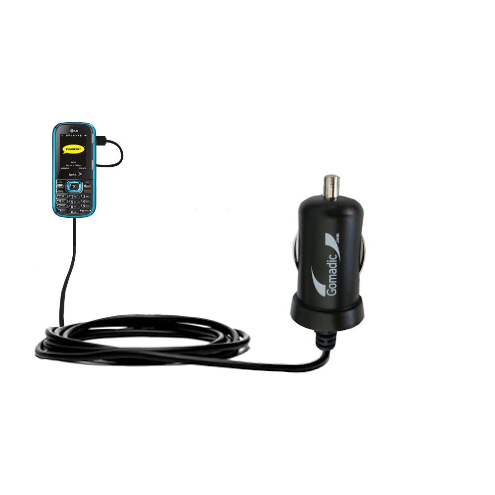 Mini Car Charger compatible with the LG Rumor 2