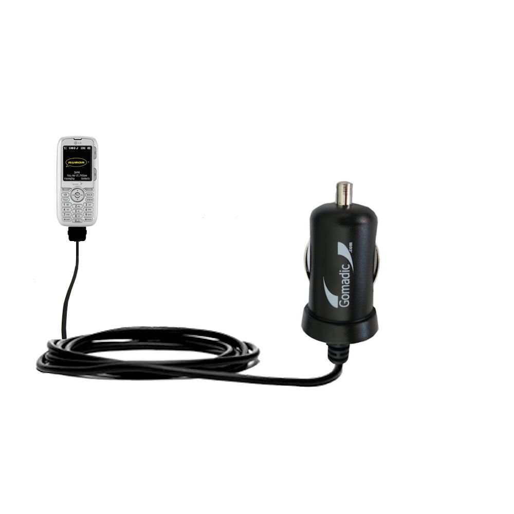 Mini Car Charger compatible with the LG Rumor