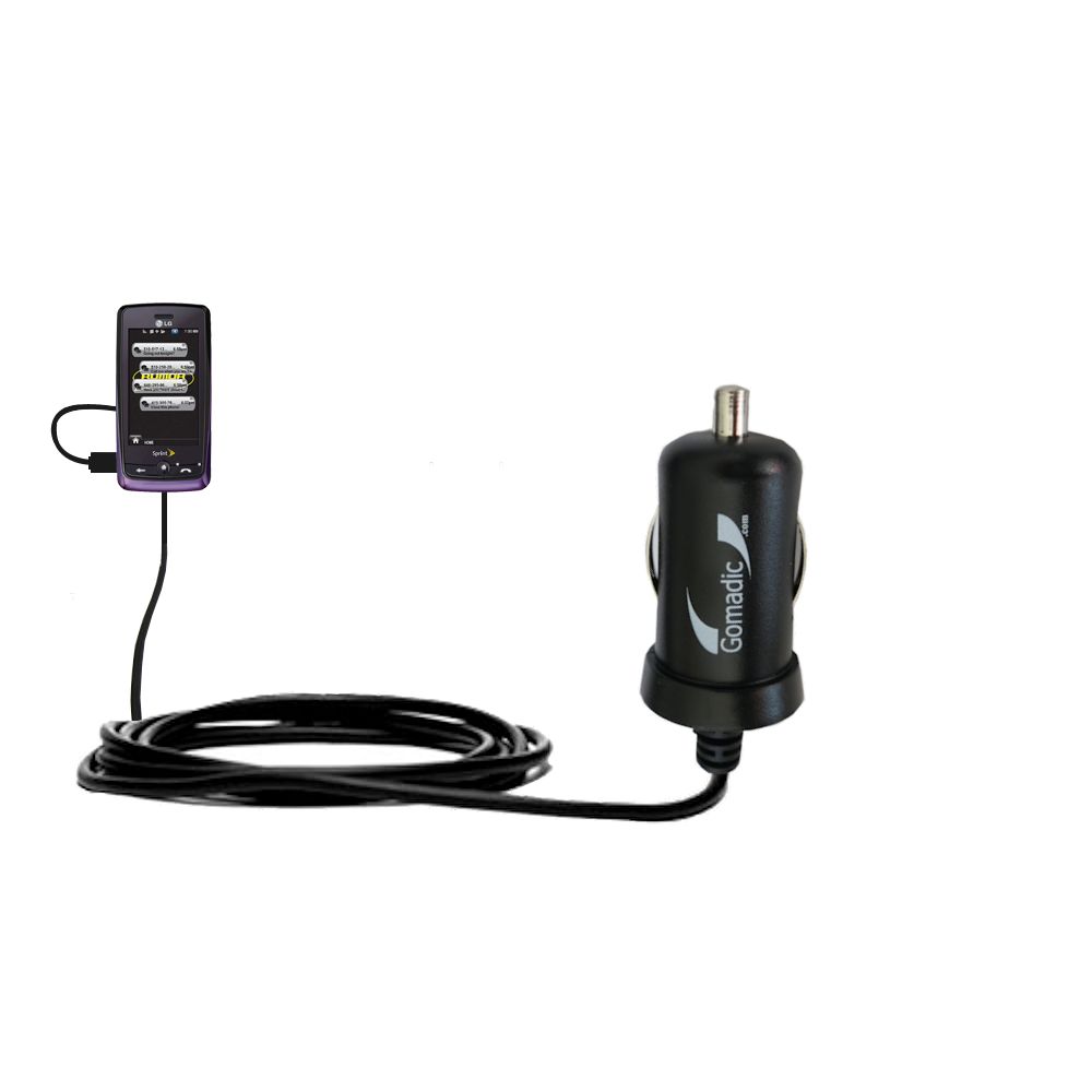 Mini Car Charger compatible with the LG Rumor Touch