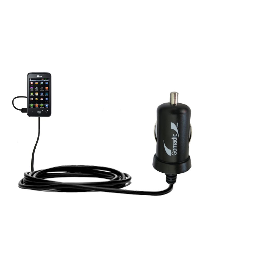 Mini Car Charger compatible with the LG Sentio