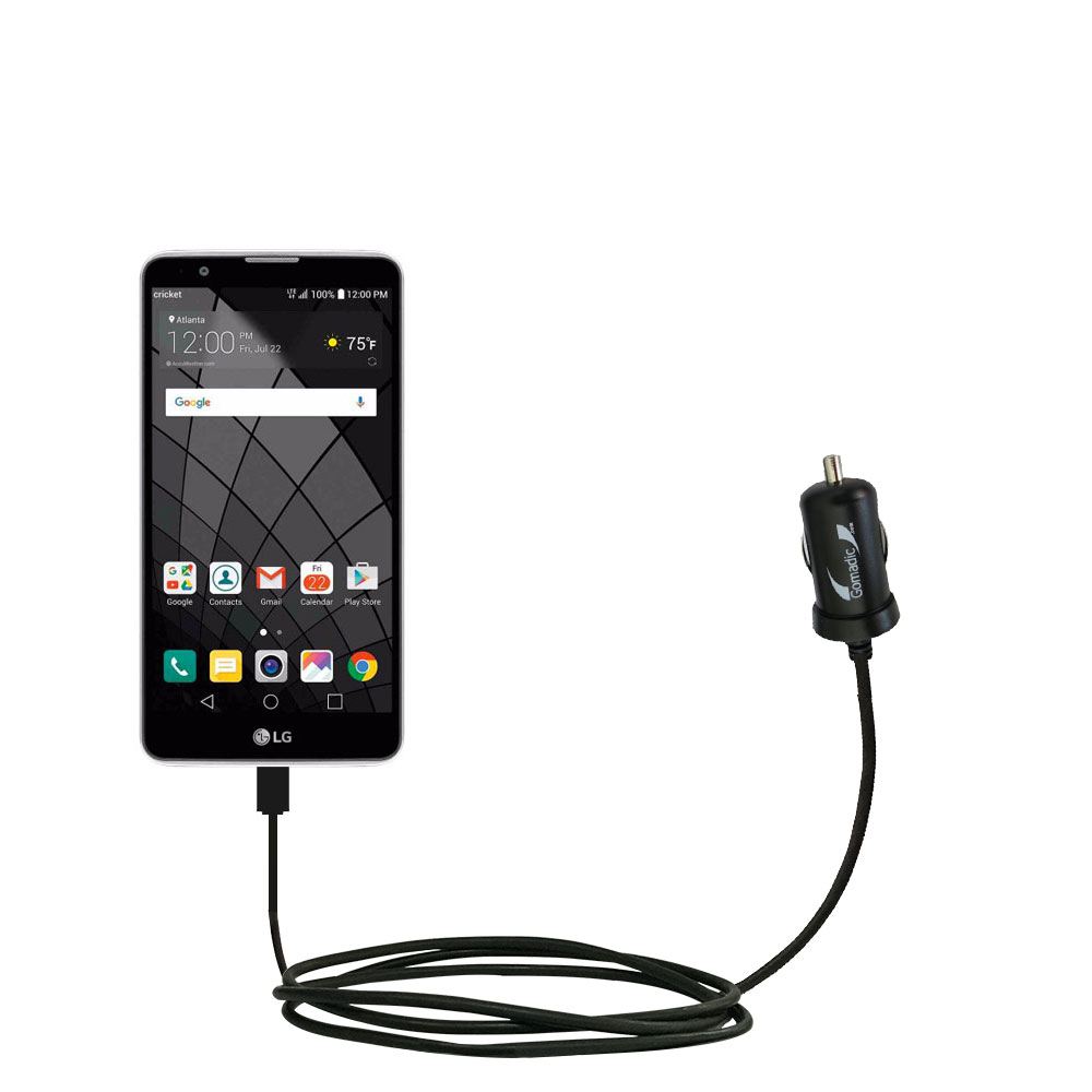 Mini Car Charger compatible with the LG Stylo 2