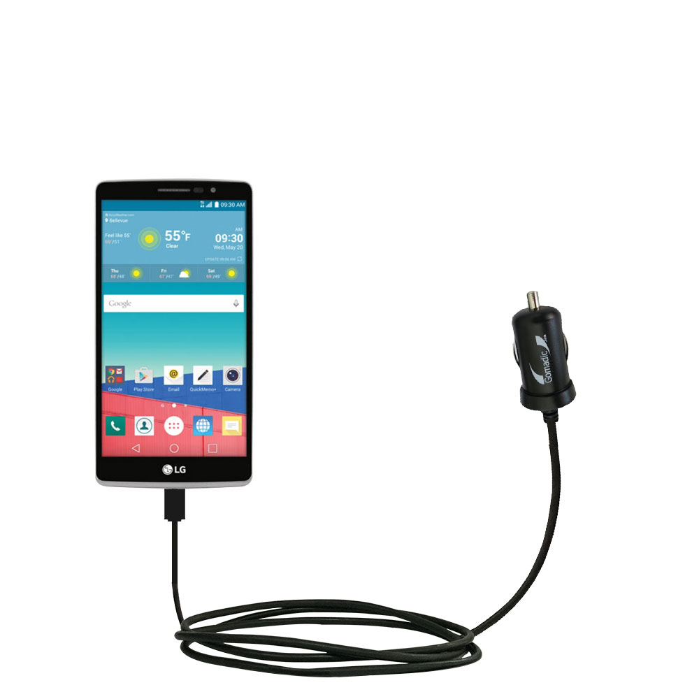 Mini Car Charger compatible with the LG Stylo 3