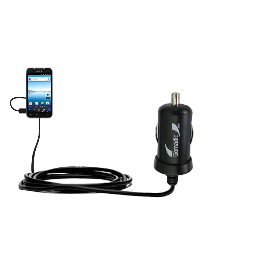 Mini Car Charger compatible with the LG Viper 4G / LS840