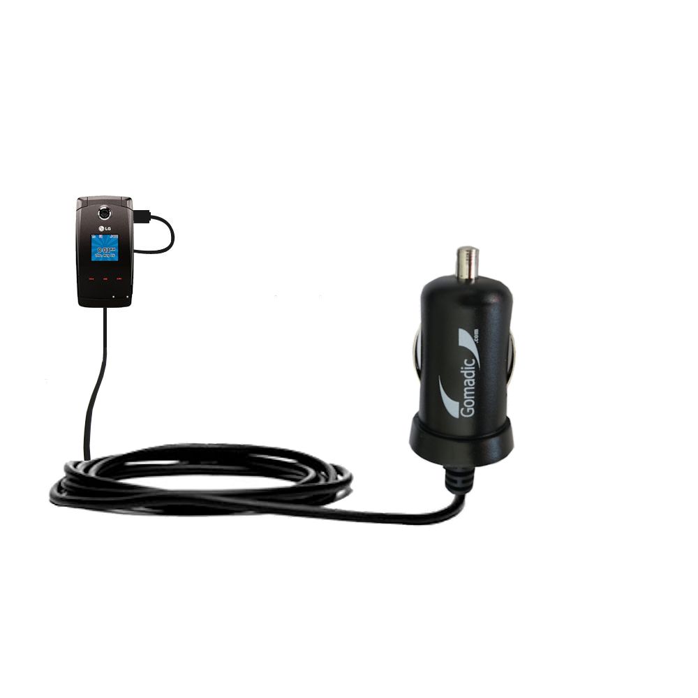 Mini Car Charger compatible with the LG Wave AX380