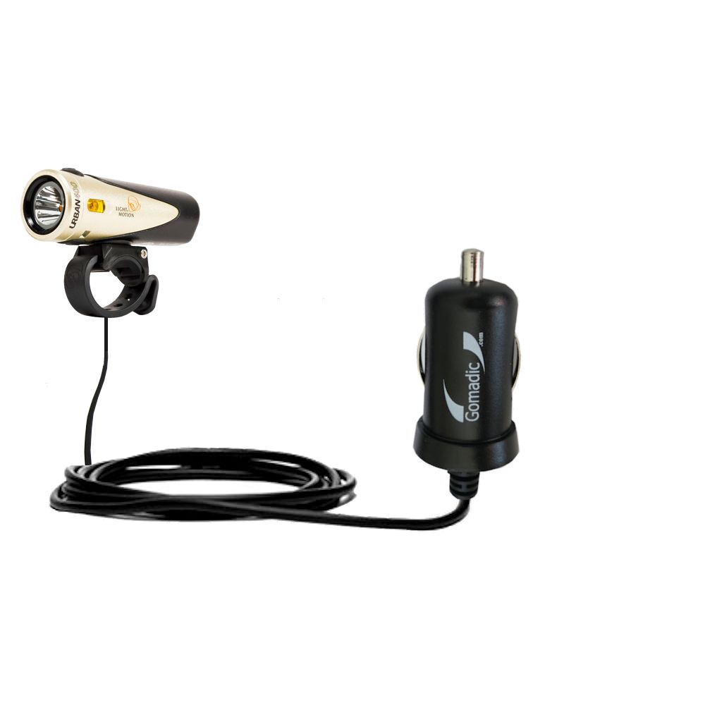 Mini Car Charger compatible with the Light and Motion Urban 400 / 200