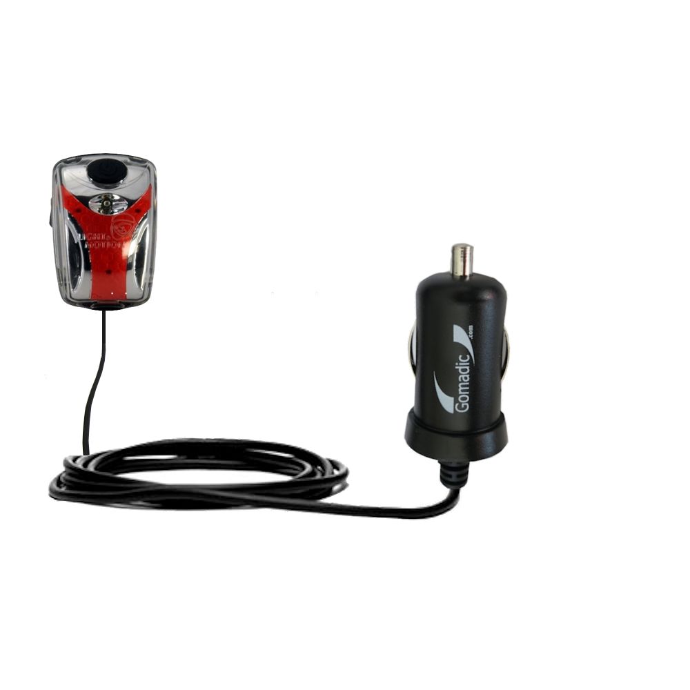 Mini Car Charger compatible with the Light and Motion Vis 180 / 360