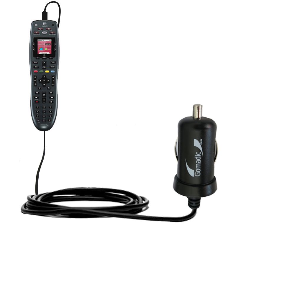 Mini Car Charger compatible with the Logitech Harmony 700