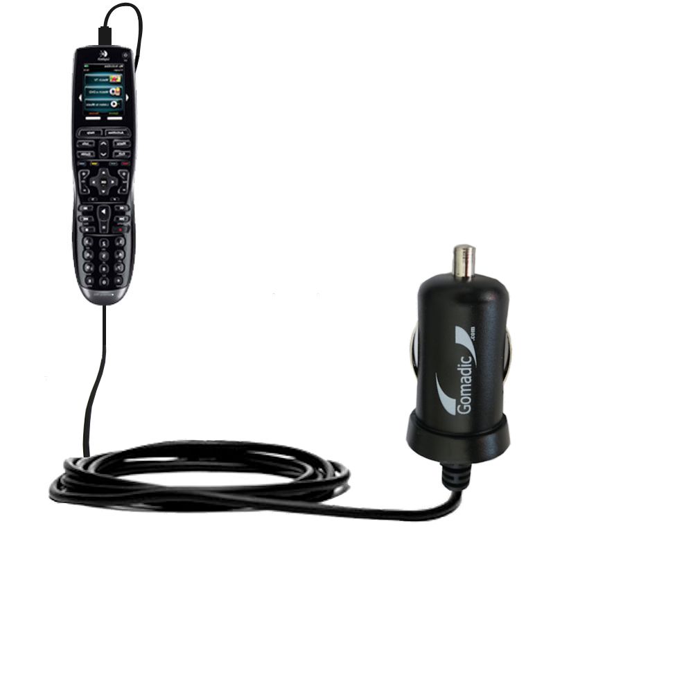 Mini Car Charger compatible with the Logitech Harmony 900