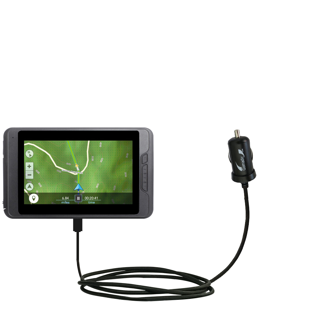 Mini Car Charger compatible with the Magellan eXplorist TRX7