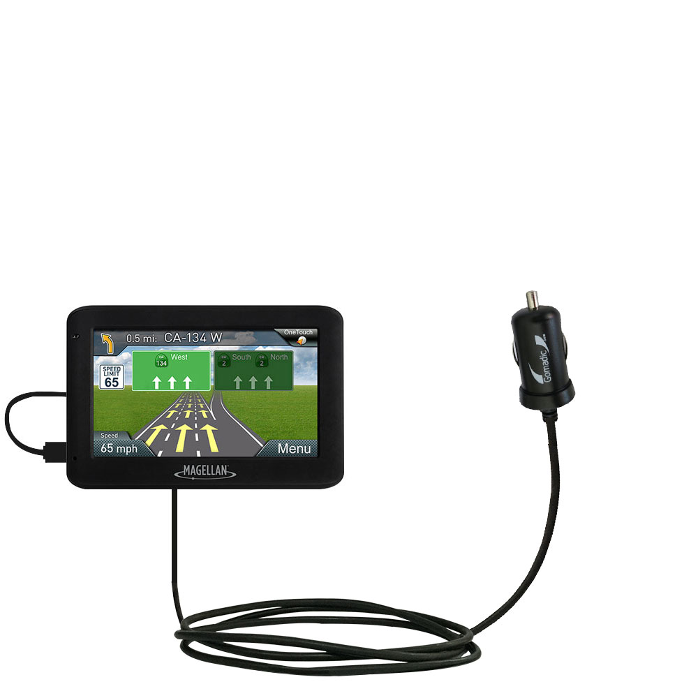 Mini Car Charger compatible with the Magellan Roadmate 2620 / 2620-LM