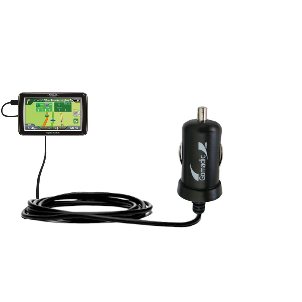 Mini Car Charger compatible with the Magellan Roadmate 3120 / 3120-MU
