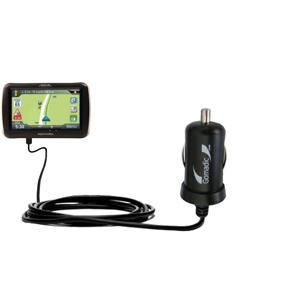 Mini Car Charger compatible with the Magellan Roadmate Commercial 9270T-