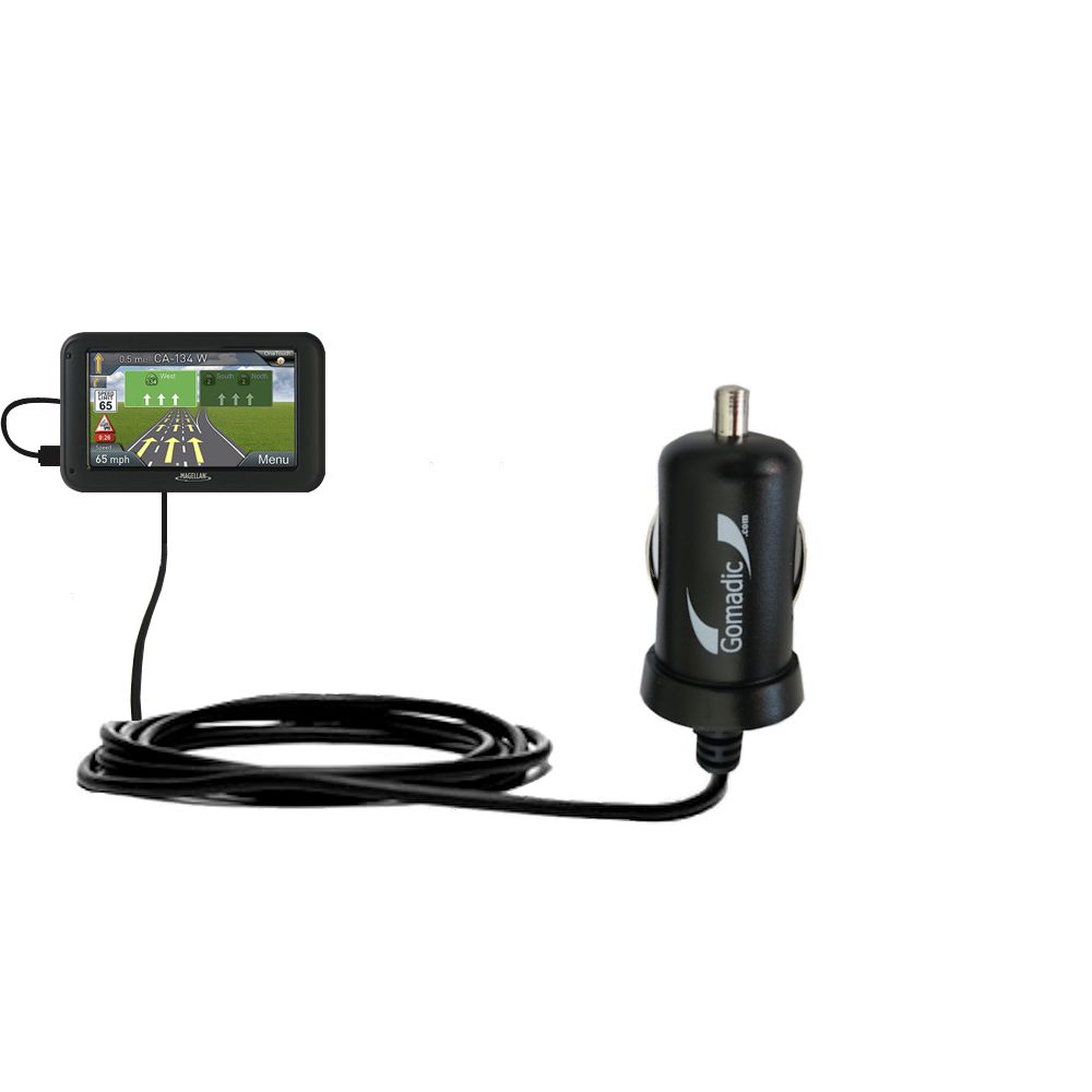 Mini Car Charger compatible with the Magellan Roadmate RV5365T-LMB