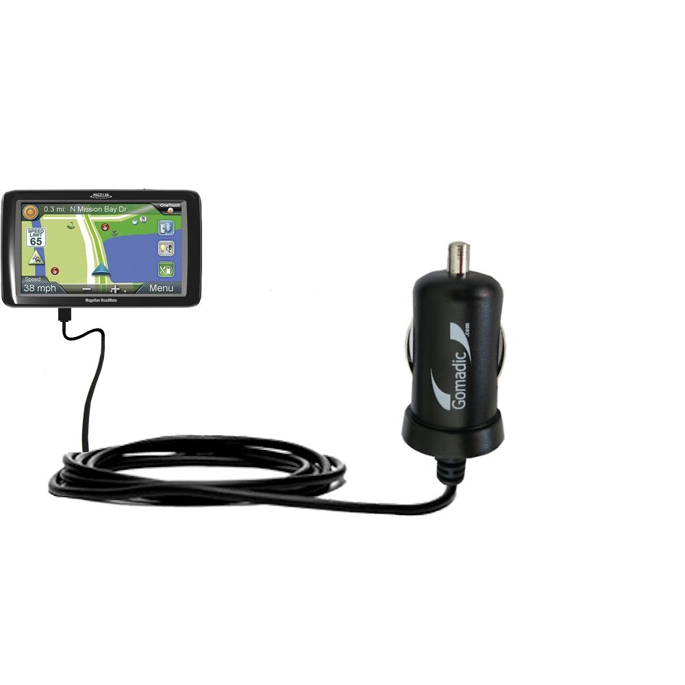 Mini Car Charger compatible with the Magellan Roadmate RV9165T-LM