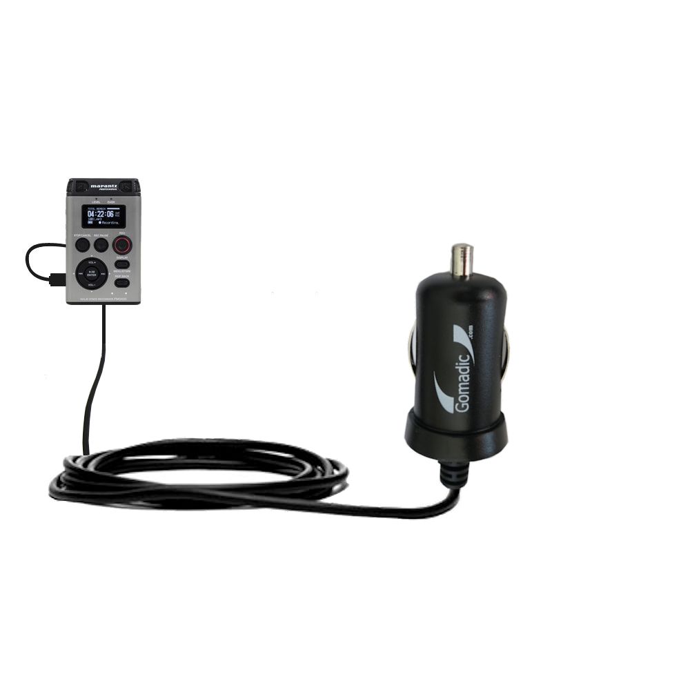 Mini Car Charger compatible with the Marantz PMD620 MKII (DA620PMD)