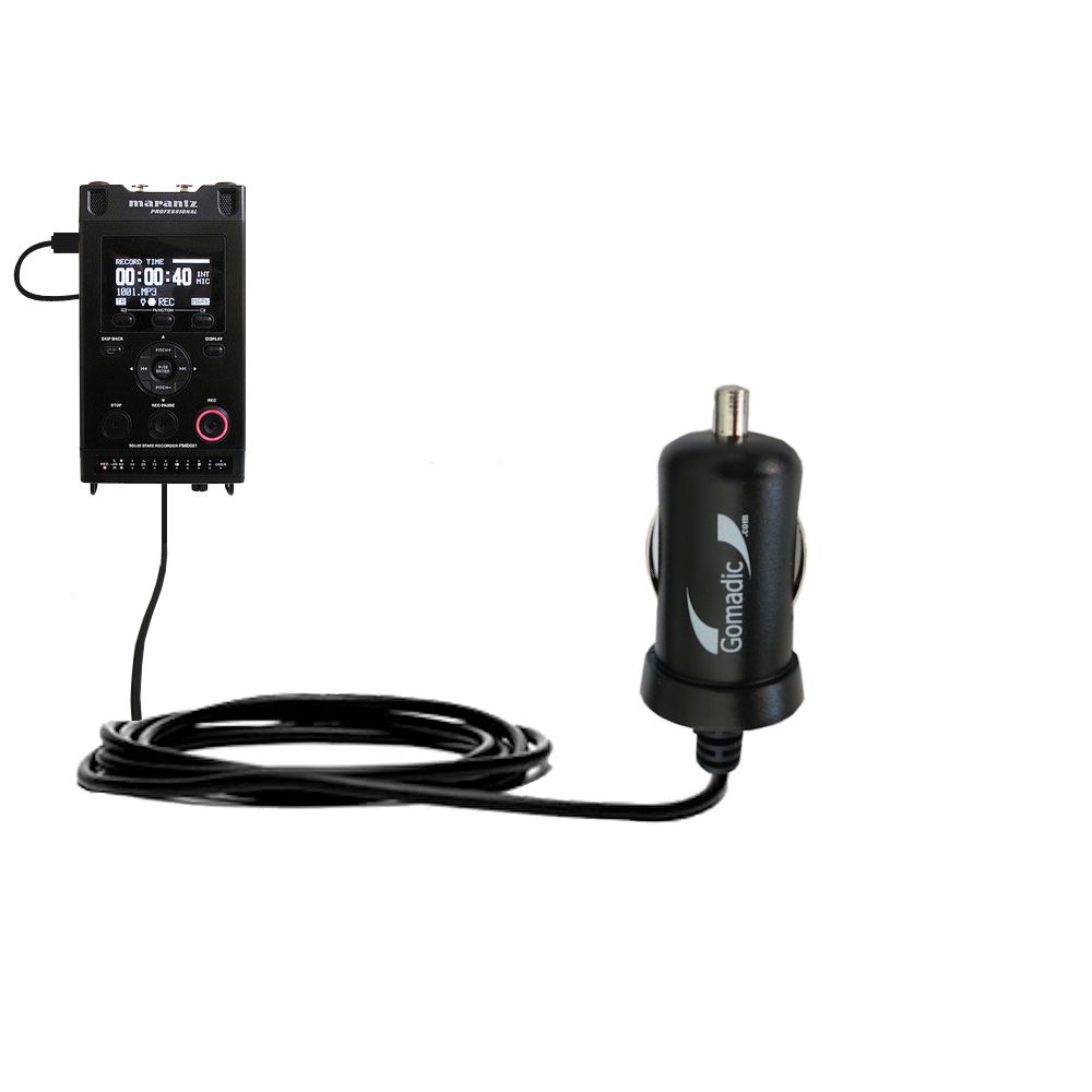 Mini Car Charger compatible with the Marantz PMD661 MKII (DA620PMD)