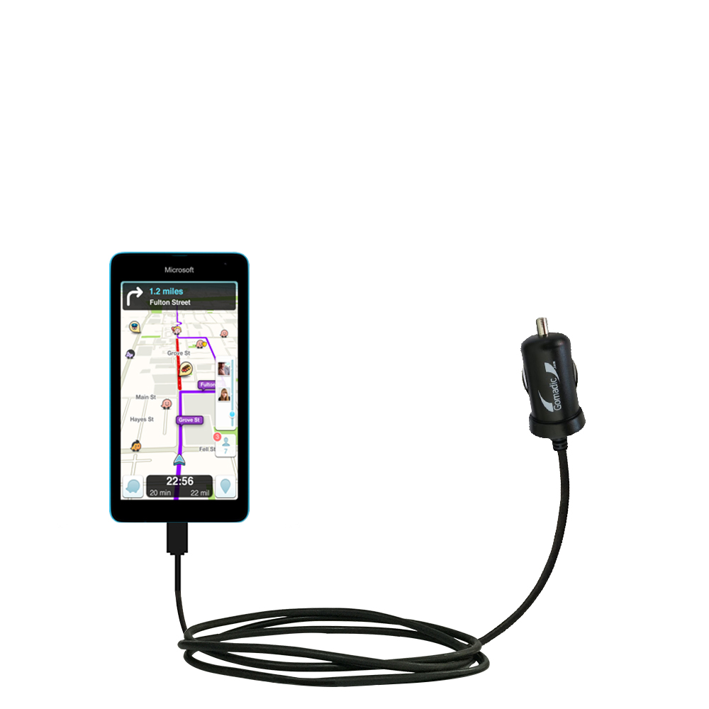 Mini Car Charger compatible with the Microsoft Lumia 535