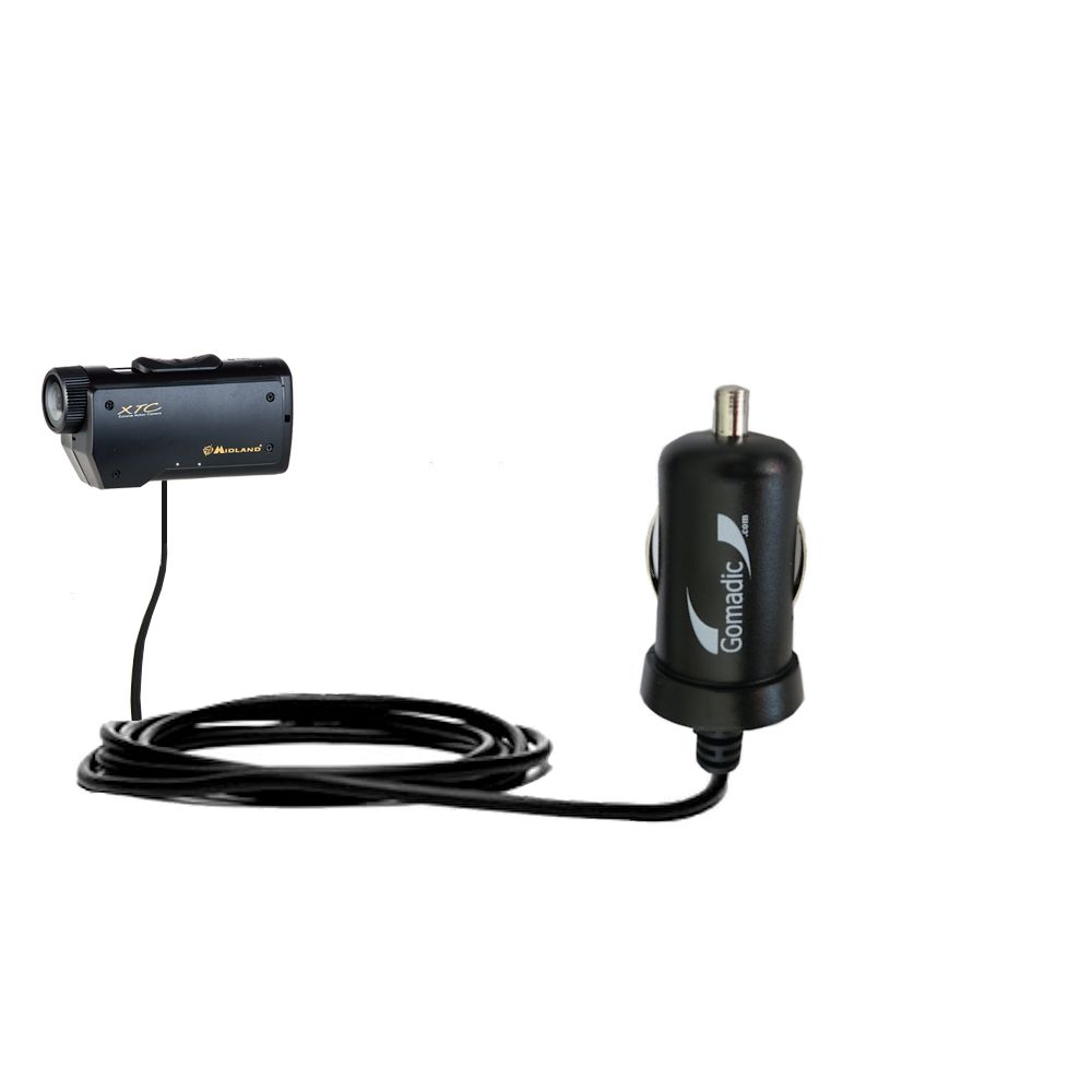Mini Car Charger compatible with the Midland XTC 200PV3 205PV2