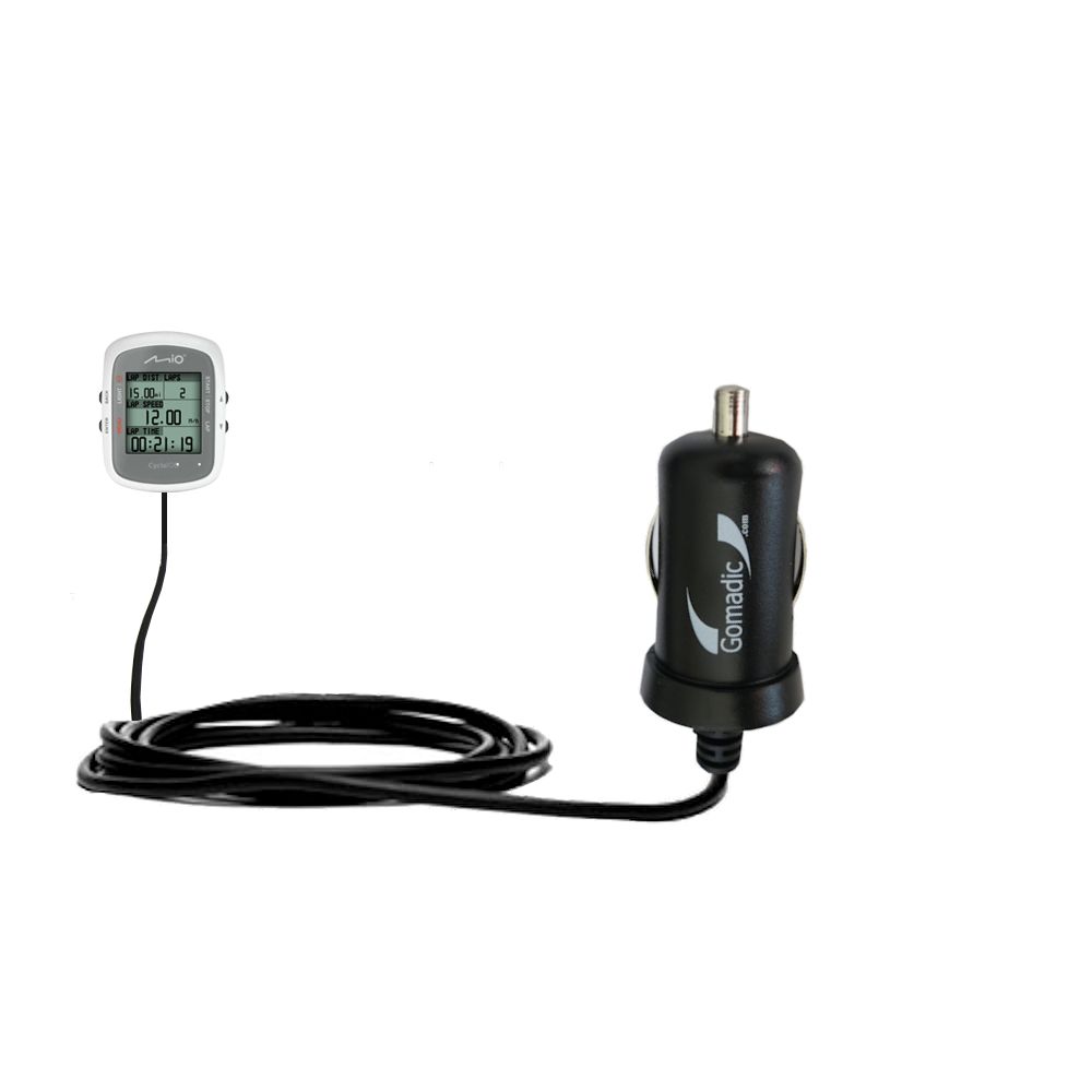 Mini Car Charger compatible with the Mio Cyclo 100