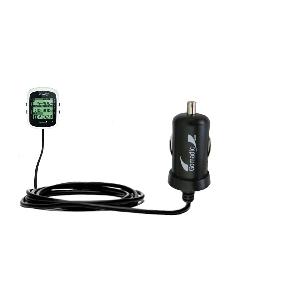 Mini Car Charger compatible with the Mio Cyclo 105 / H HC