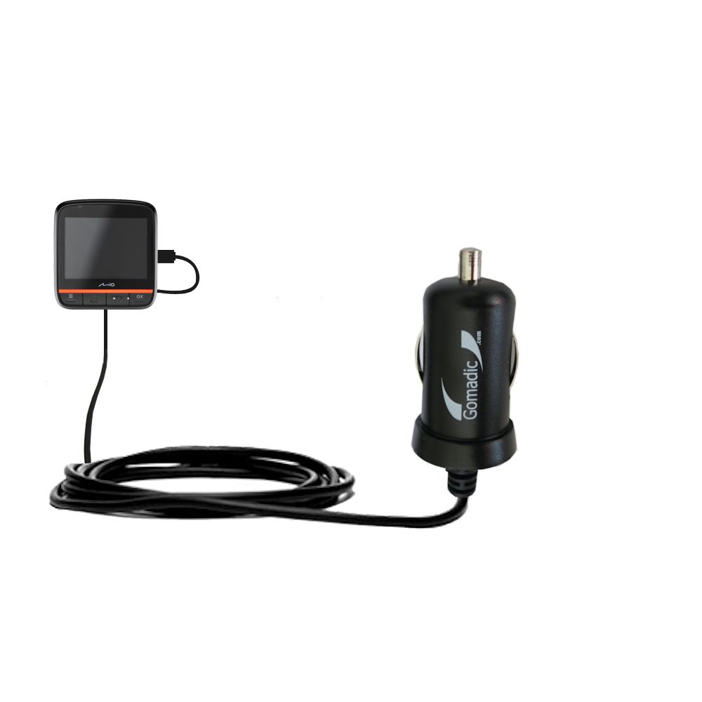 Mini Car Charger compatible with the Mio MiVue 358 / 388