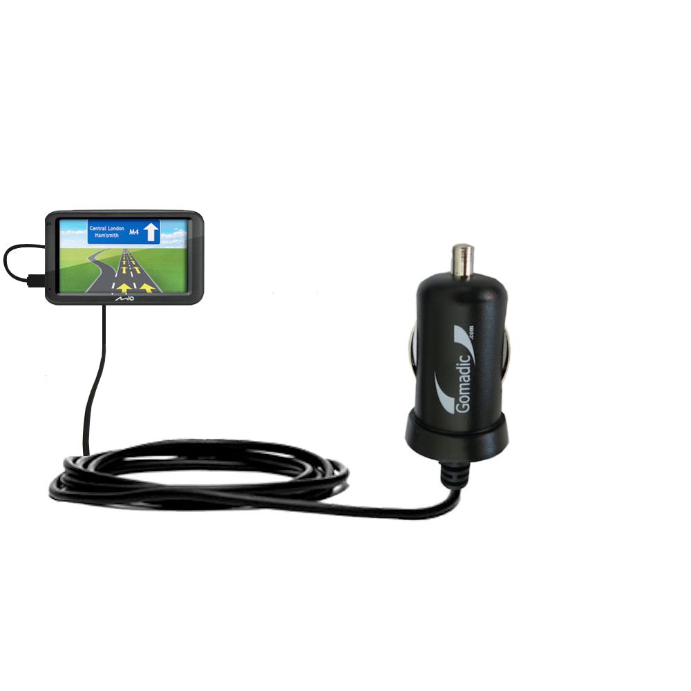 Mini Car Charger compatible with the Mio Moov M413 / M416