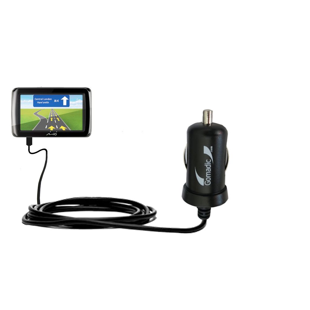 Mini Car Charger compatible with the Mio Spirit 490 / 495 / 497