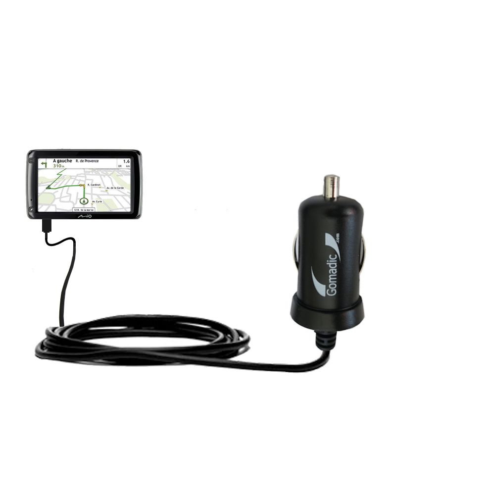 Mini Car Charger compatible with the Mio Spirit 687