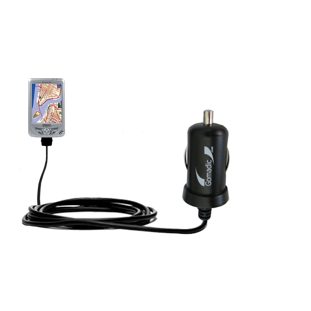 Mini Car Charger compatible with the Mio 168 Plus
